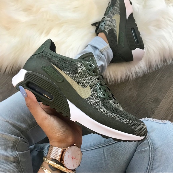 nike air max 90 flyknit olive